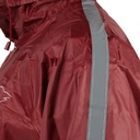 C-Line tweedelig regenpak met capuchon, Bordeaux rood met reflectie strepen, Polyerster/PVC, Kinder maat 134/140