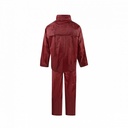 C-Line tweedelig regenpak met capuchon, Bordeaux rood met reflectie strepen, Polyerster/PVC, Kinder maat 146/152