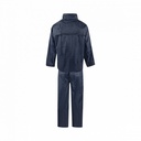 C-Line tweedelig regenpak met capuchon, Donker blauw met reflectie strepen, Polyerster/PVC, Volwassen maat XXL, IMPA 190414