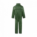 C-Line tweedelig regenpak met capuchon, Groen met reflectie strepen, Polyerster/PVC, Kinder maat 146/152