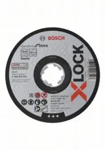 Bosch Doorslijpschijf PRO X-Lock Inox, 125 x 1 x 22,23 mm, doos 25 stuks, p/n 2608619262