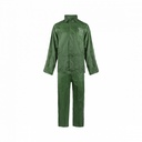 C-Line tweedelig regenpak met capuchon, Groen met reflectie strepen, Polyerster/PVC, Kinder maat 158/164