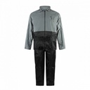 C-Line tweedelig regenpak met capuchon, Reflectie jas met zwarte broek, Polyerster/PVC, Kinder maat 134/140