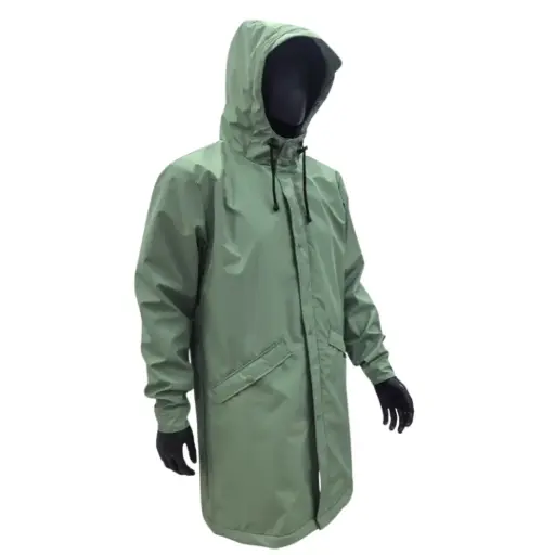 [14681] C-Line Regenjas, Groen, XL (fleecevoering) IMPA: 190433